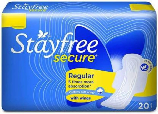 stayfree Secure Cottony Soft Regular Wings Sanitary 20 Pad